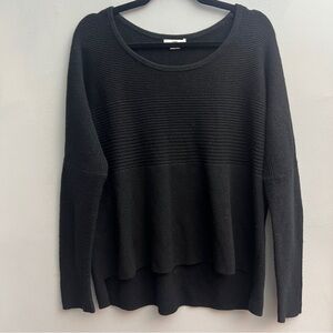 Helmut Lang Scoop Neck Loose Fit Wool/Viscose Blend Sweater, Size Small